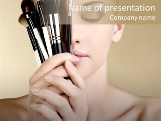 Model People Natural PowerPoint Template