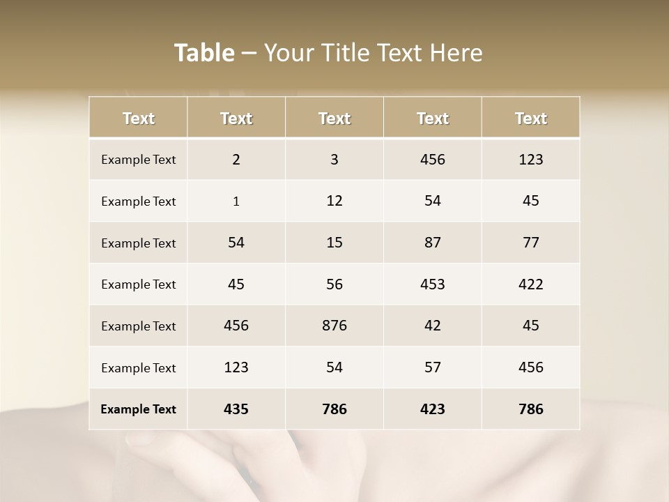 Model People Natural PowerPoint Template