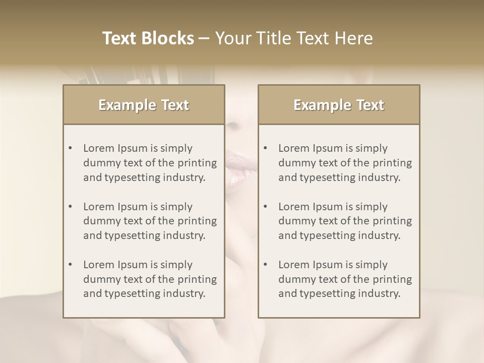 Model People Natural PowerPoint Template