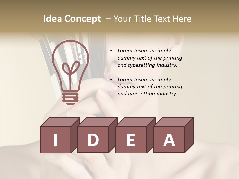 Model People Natural PowerPoint Template