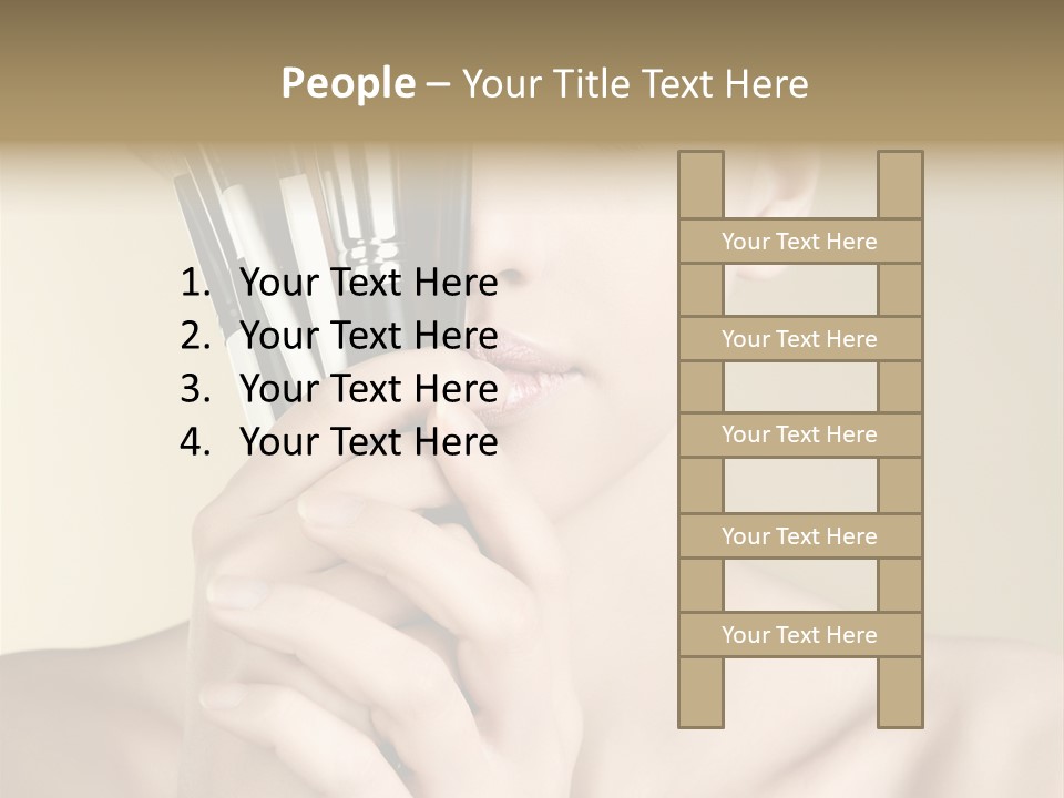 Model People Natural PowerPoint Template