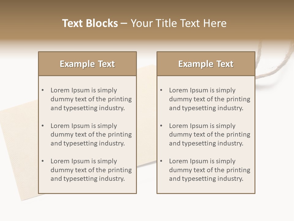 One Twine Notice PowerPoint Template