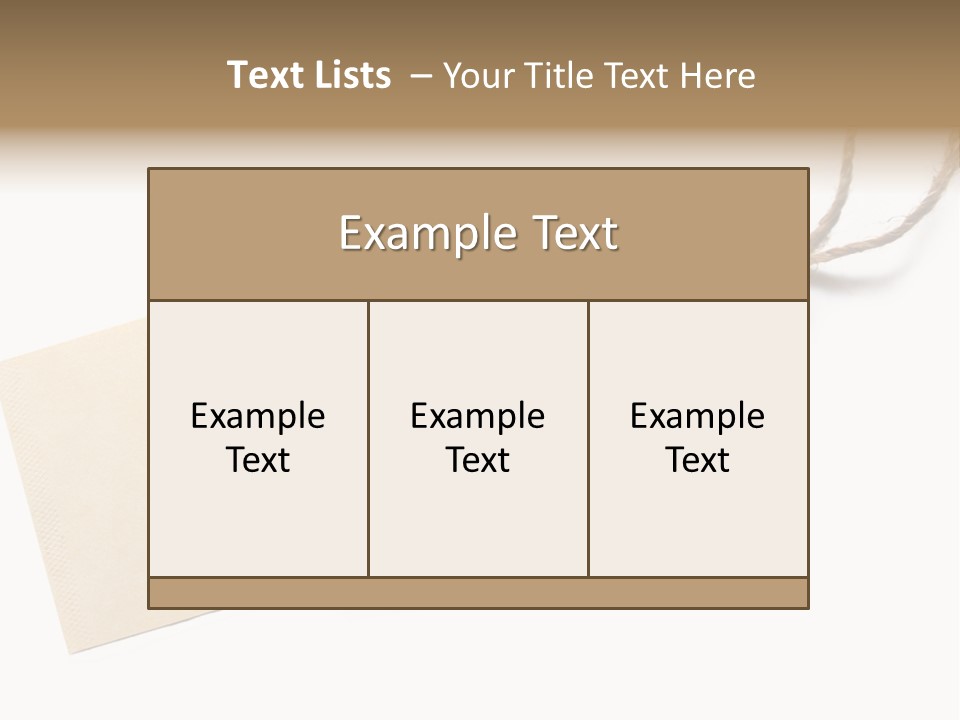 One Twine Notice PowerPoint Template