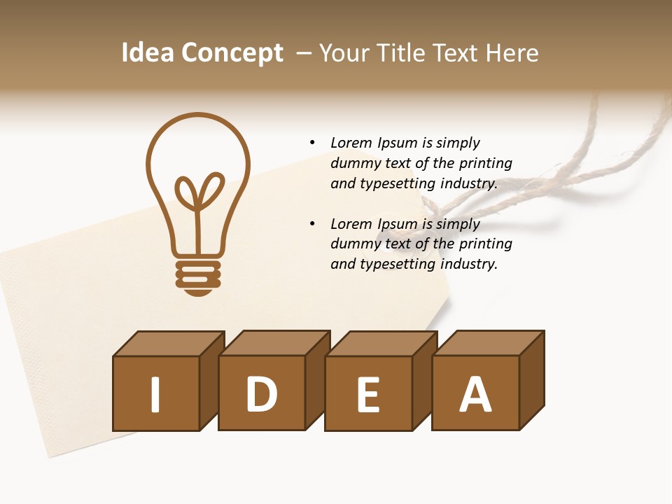 One Twine Notice PowerPoint Template