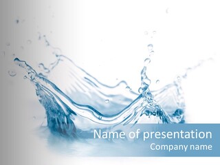 Purity Drops Isolated PowerPoint Template