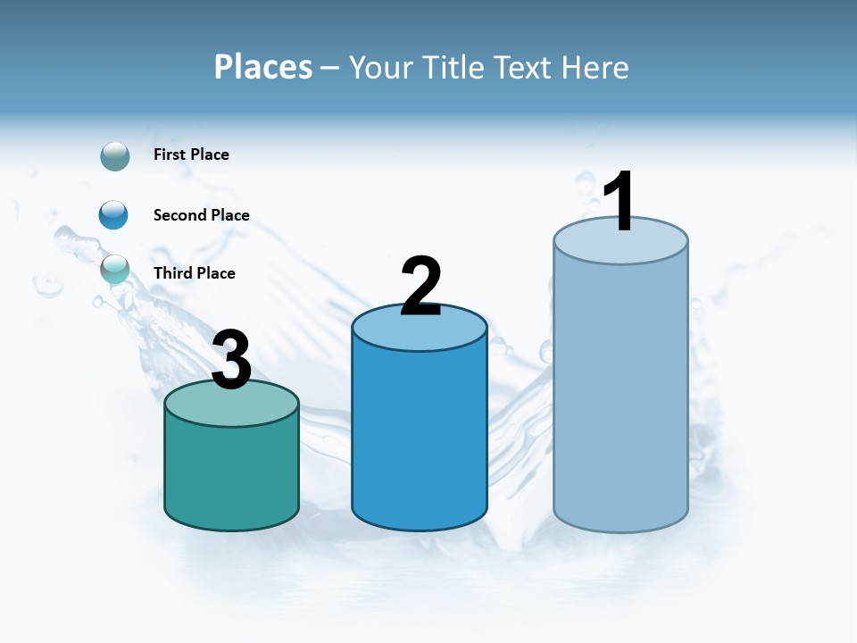 Purity Drops Isolated PowerPoint Template