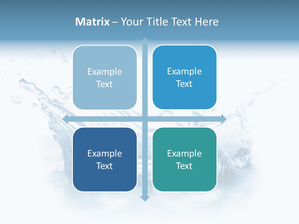 Purity Drops Isolated PowerPoint Template