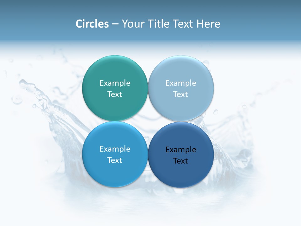 Purity Drops Isolated PowerPoint Template