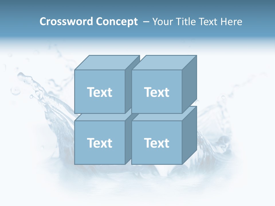 Purity Drops Isolated PowerPoint Template