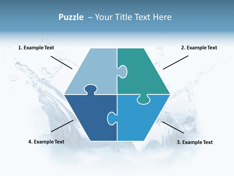 Purity Drops Isolated PowerPoint Template