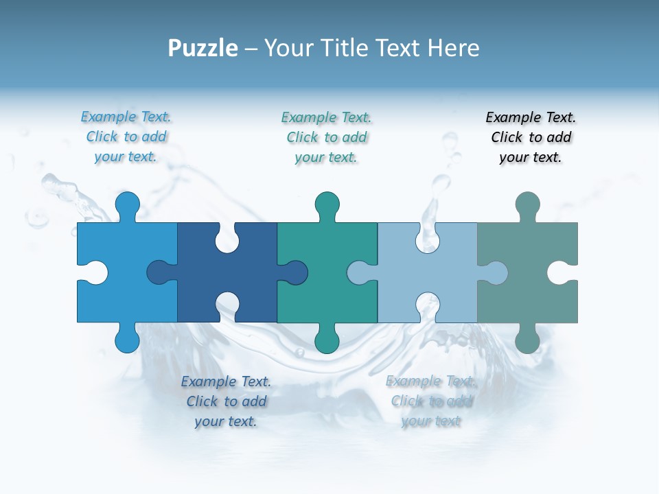 Purity Drops Isolated PowerPoint Template