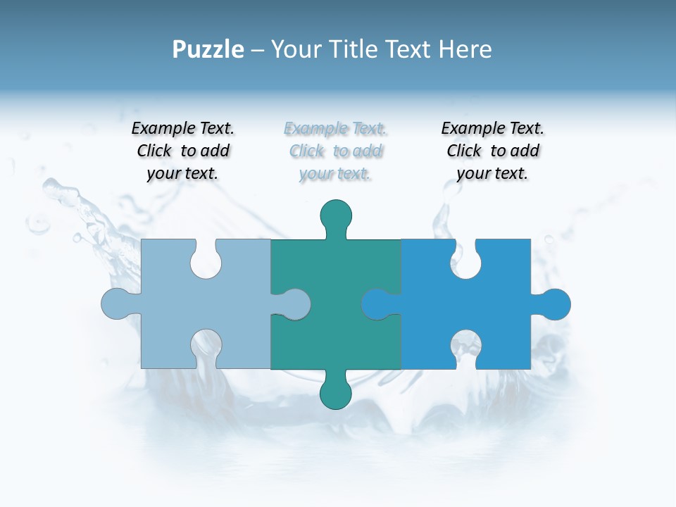 Purity Drops Isolated PowerPoint Template