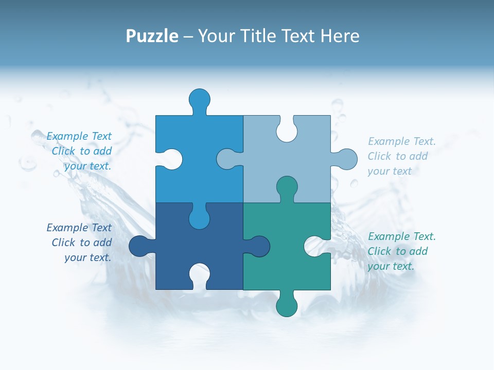 Purity Drops Isolated PowerPoint Template