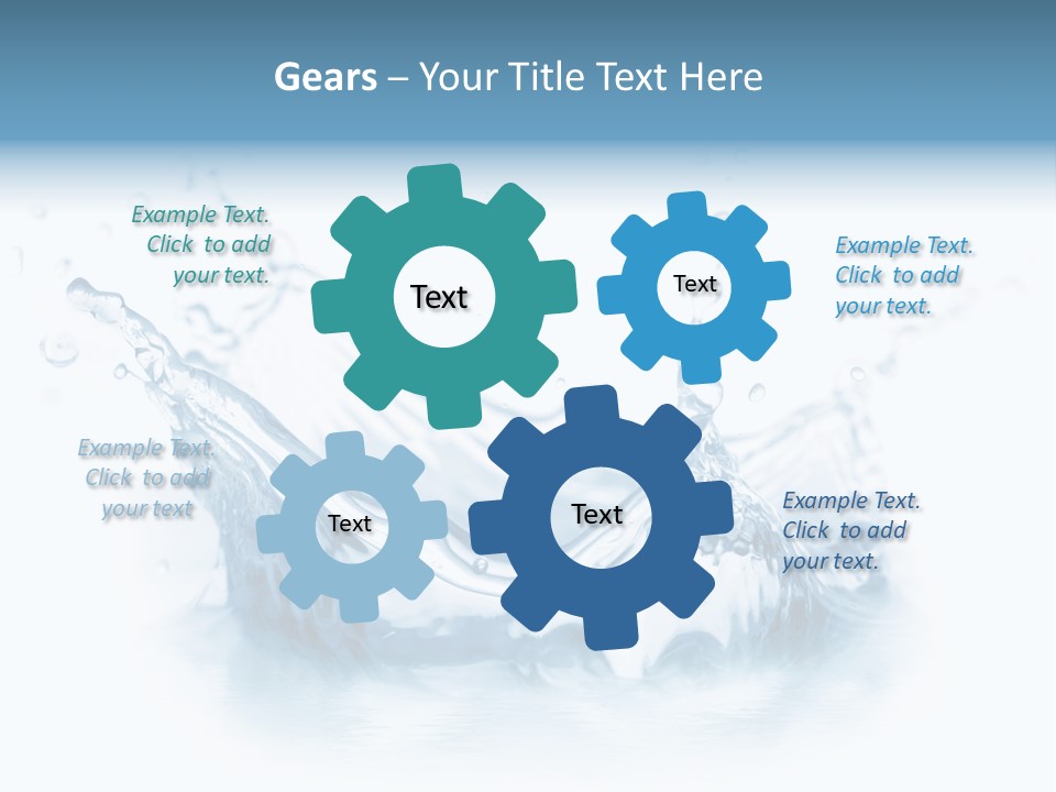 Purity Drops Isolated PowerPoint Template