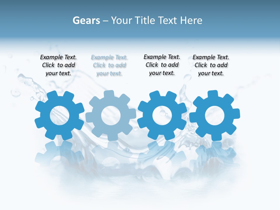 Purity Drops Isolated PowerPoint Template