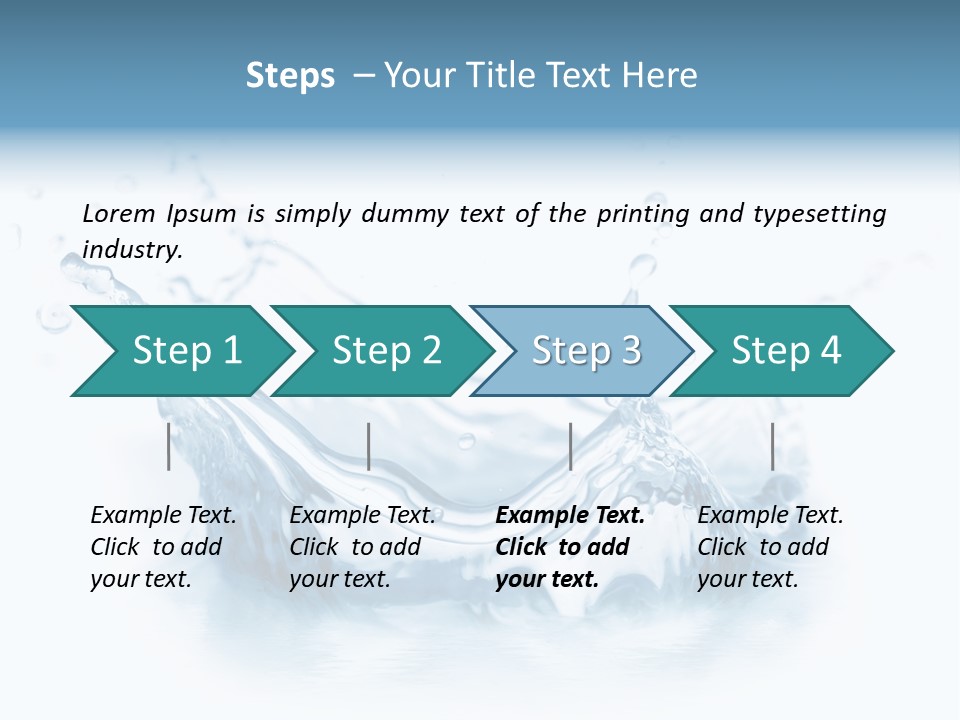 Purity Drops Isolated PowerPoint Template