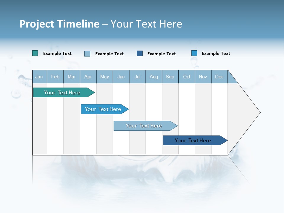 Purity Drops Isolated PowerPoint Template