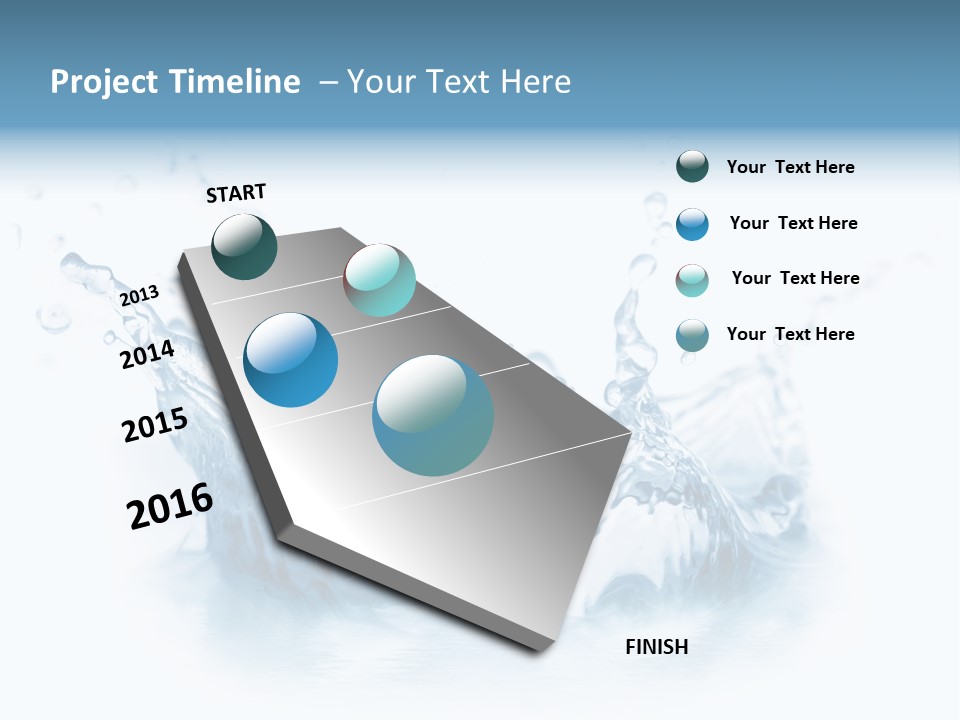 Purity Drops Isolated PowerPoint Template