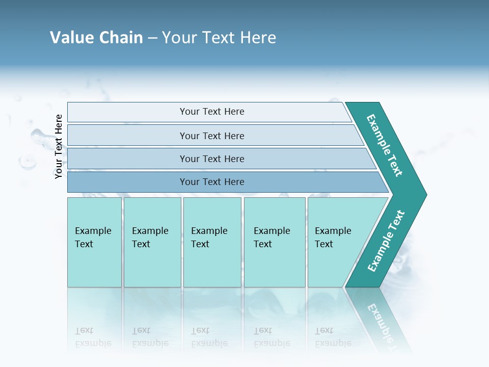 Purity Drops Isolated PowerPoint Template