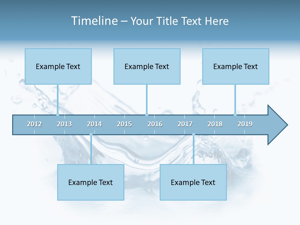 Purity Drops Isolated PowerPoint Template