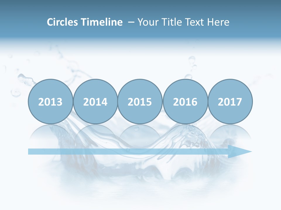 Purity Drops Isolated PowerPoint Template