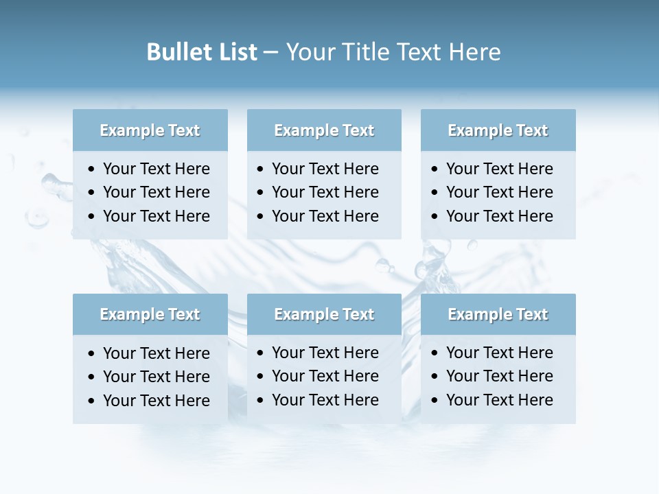 Purity Drops Isolated PowerPoint Template