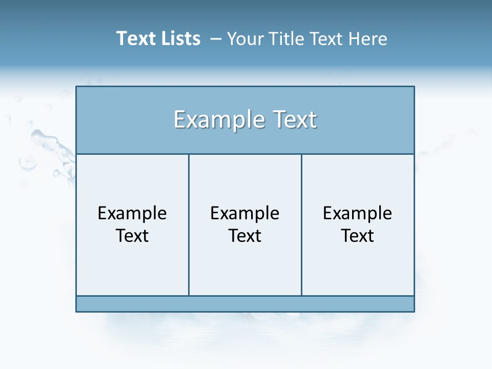 Purity Drops Isolated PowerPoint Template