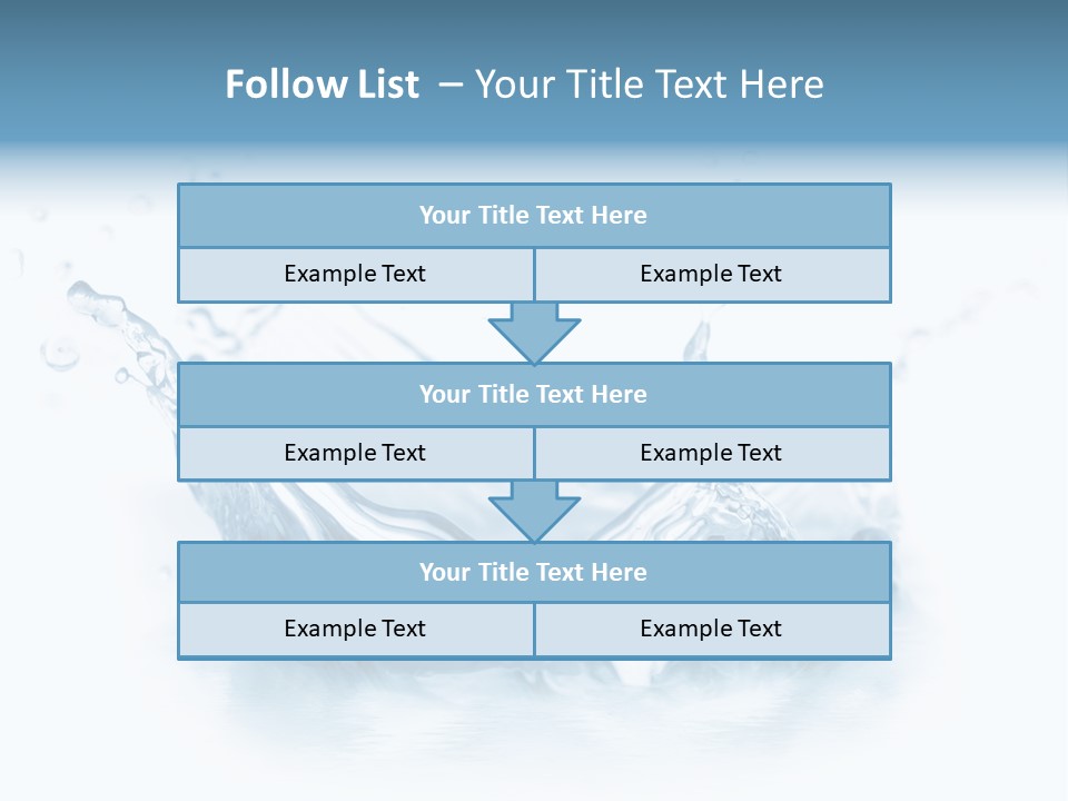 Purity Drops Isolated PowerPoint Template