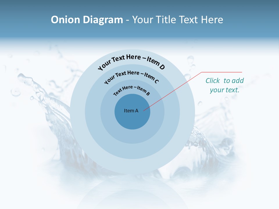 Purity Drops Isolated PowerPoint Template