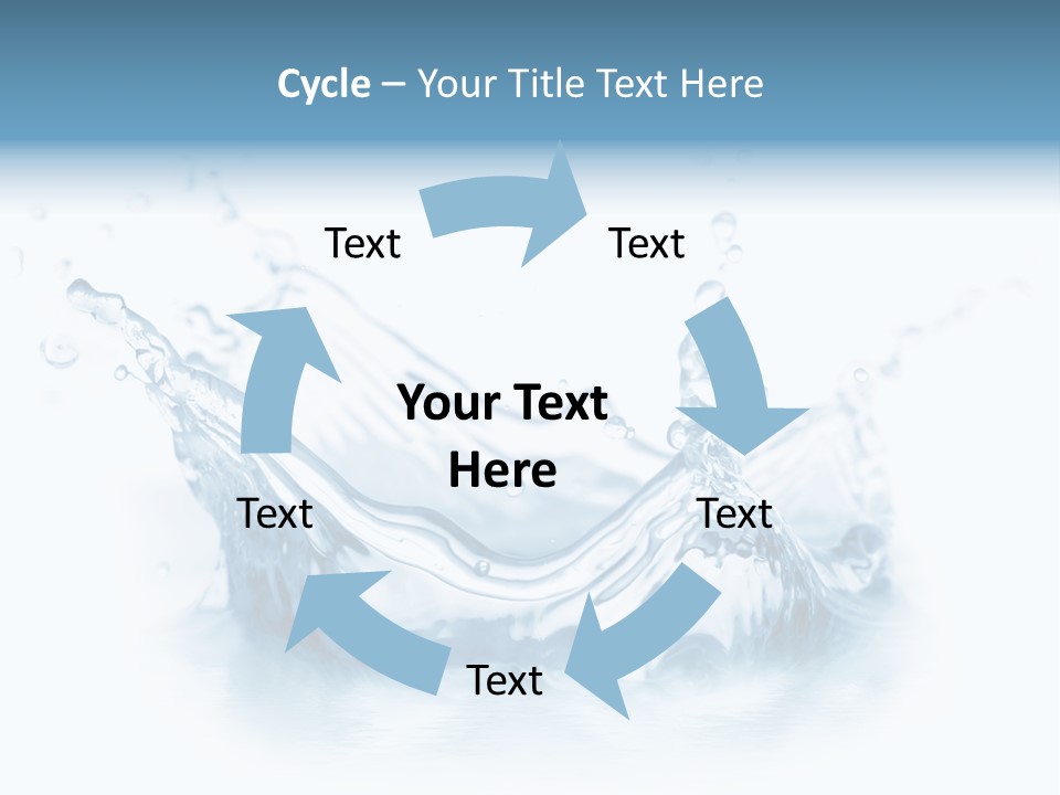 Purity Drops Isolated PowerPoint Template