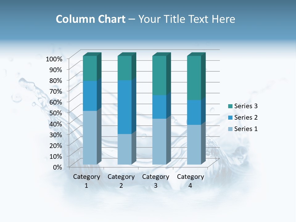 Purity Drops Isolated PowerPoint Template