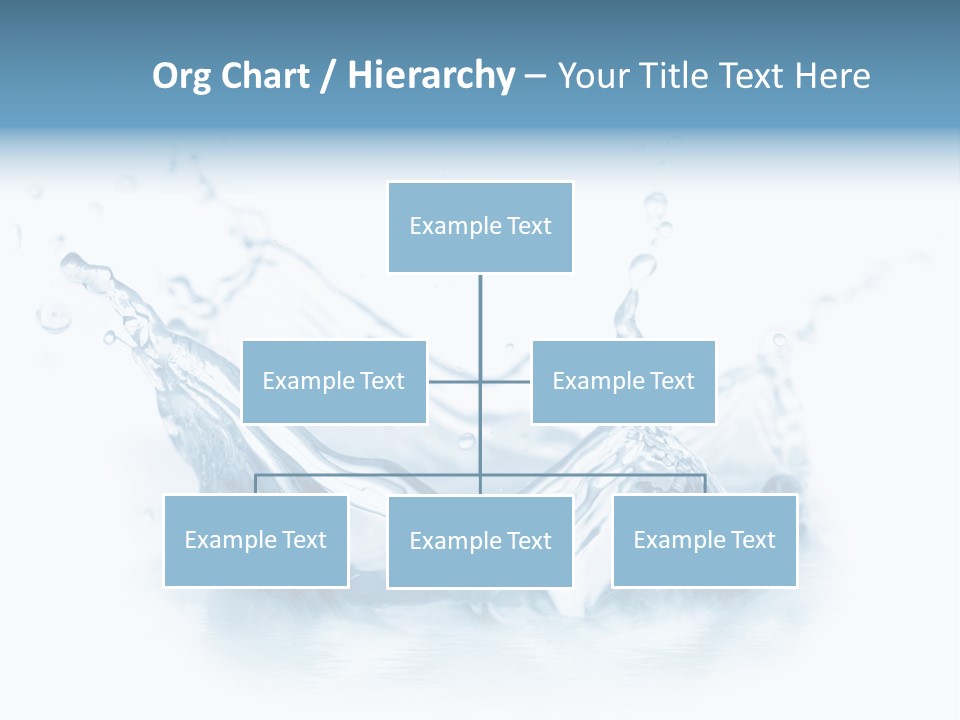 Purity Drops Isolated PowerPoint Template
