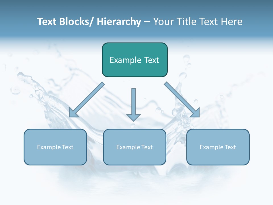 Purity Drops Isolated PowerPoint Template