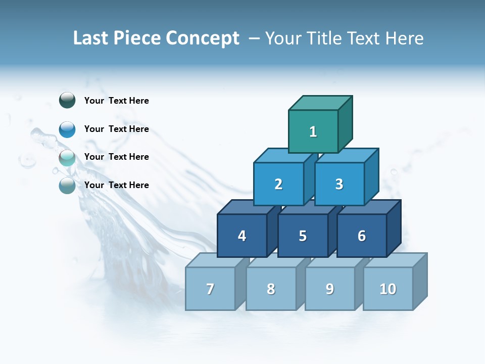Purity Drops Isolated PowerPoint Template
