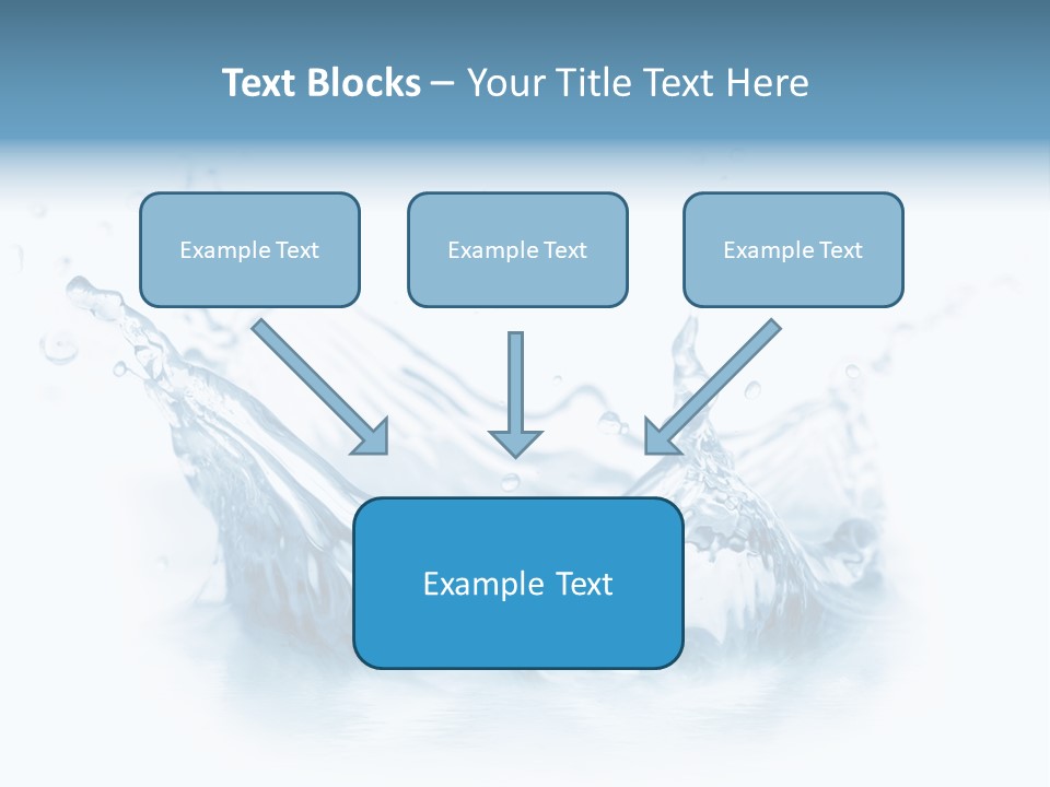 Purity Drops Isolated PowerPoint Template
