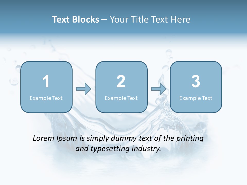 Purity Drops Isolated PowerPoint Template