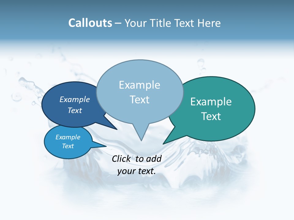 Purity Drops Isolated PowerPoint Template