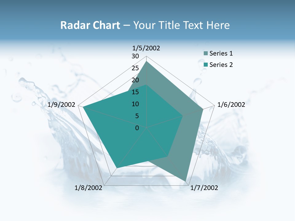 Purity Drops Isolated PowerPoint Template