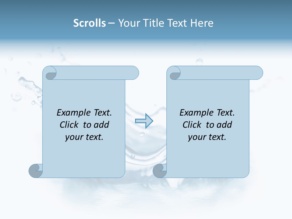 Purity Drops Isolated PowerPoint Template