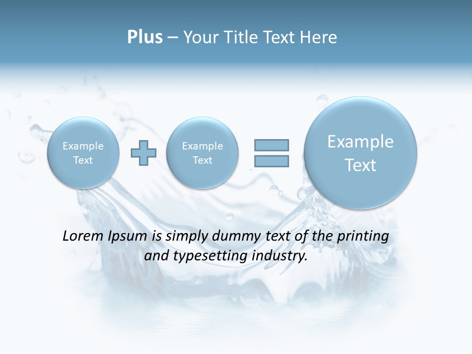 Purity Drops Isolated PowerPoint Template