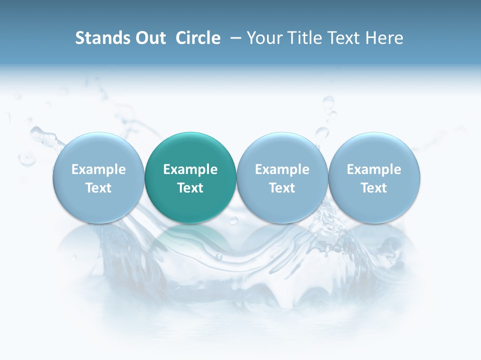 Purity Drops Isolated PowerPoint Template