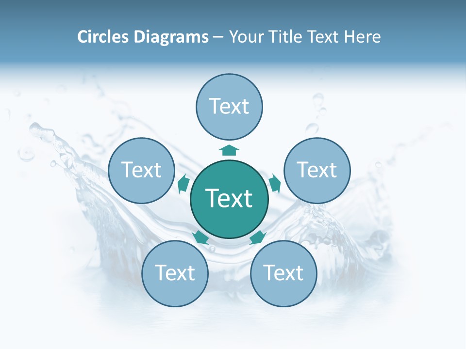 Purity Drops Isolated PowerPoint Template