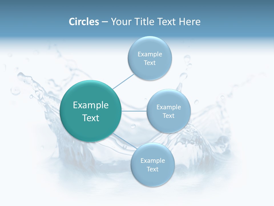 Purity Drops Isolated PowerPoint Template