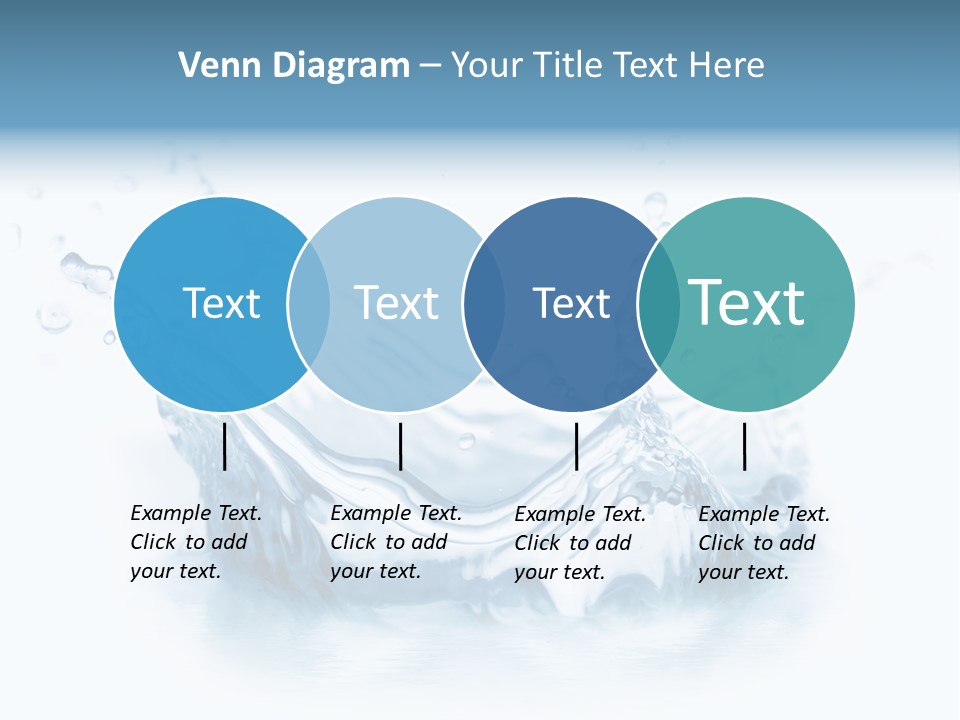 Purity Drops Isolated PowerPoint Template