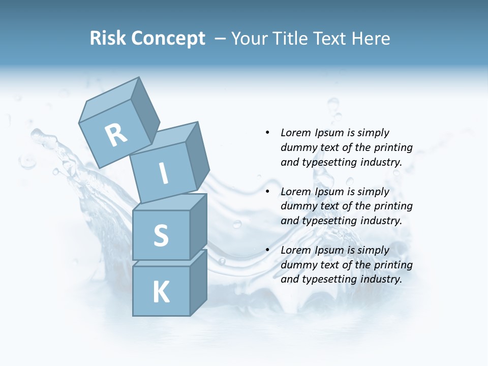 Purity Drops Isolated PowerPoint Template