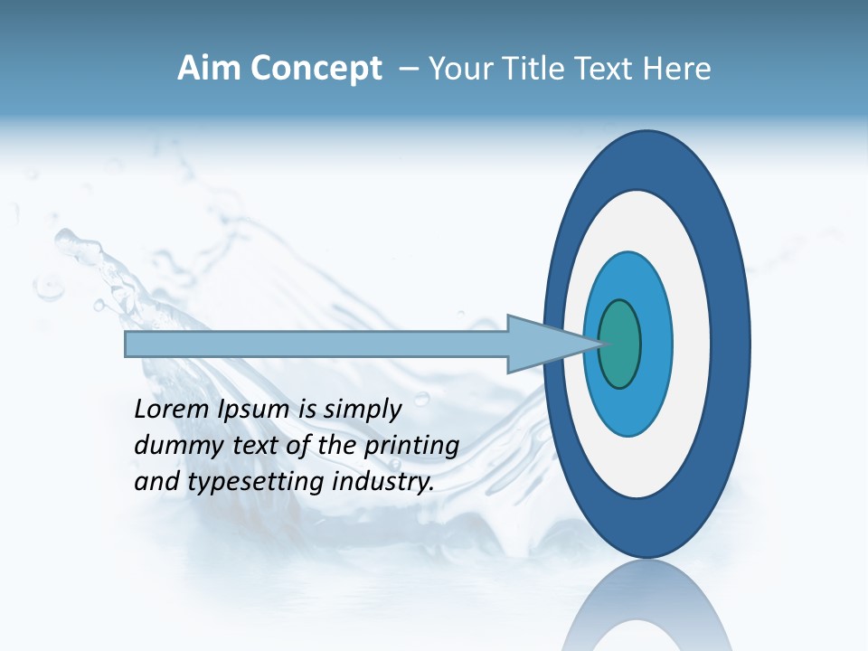 Purity Drops Isolated PowerPoint Template