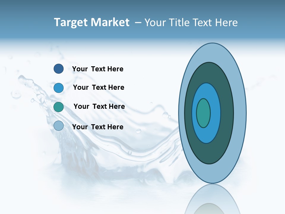 Purity Drops Isolated PowerPoint Template