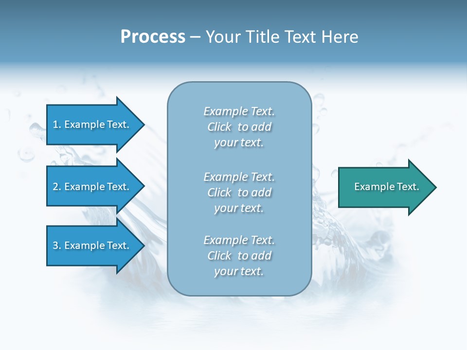 Purity Drops Isolated PowerPoint Template