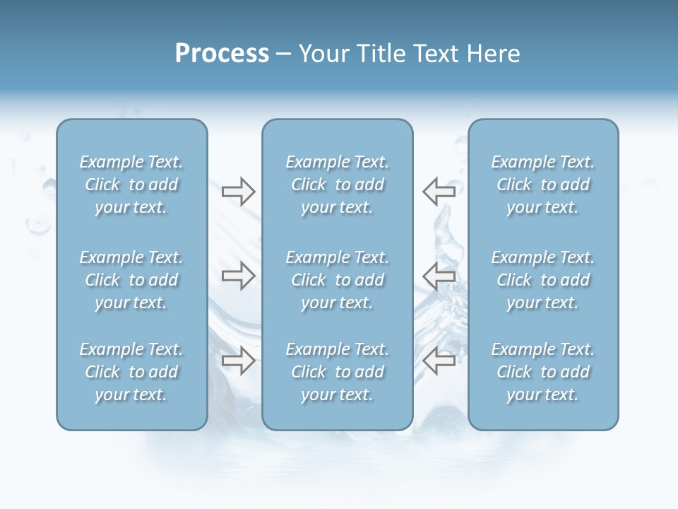Purity Drops Isolated PowerPoint Template