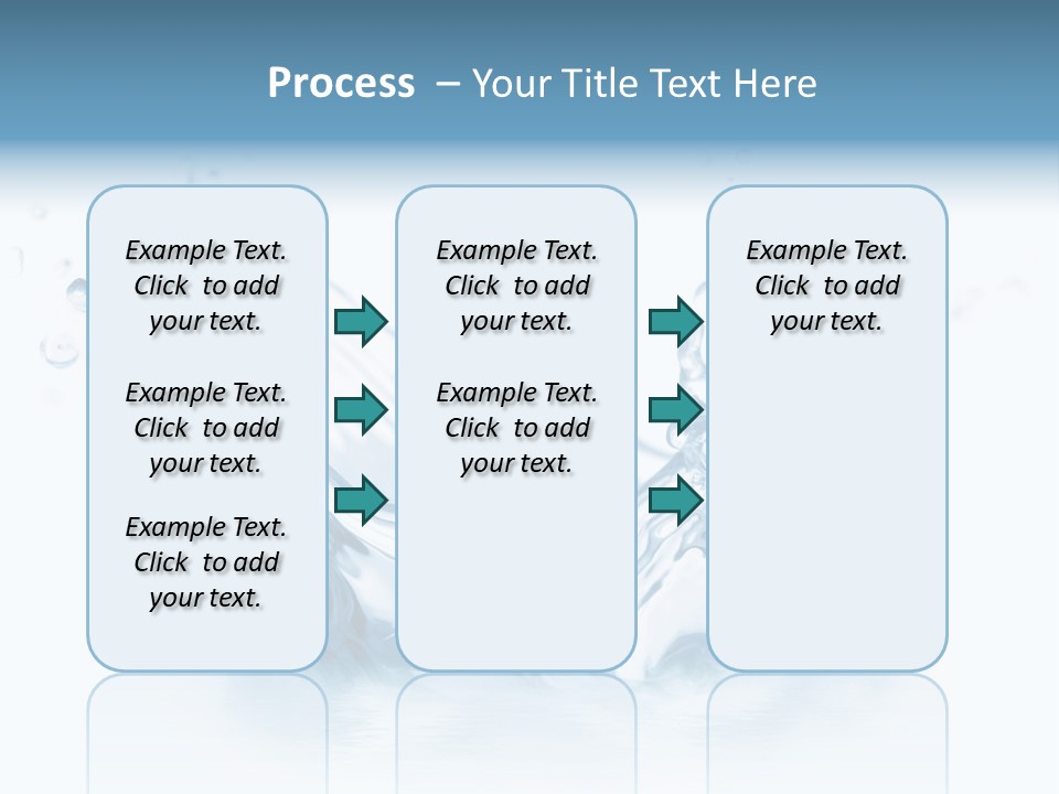 Purity Drops Isolated PowerPoint Template